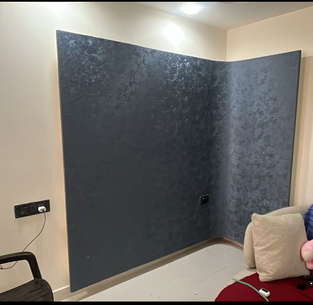 Custom curtain installation in a Bangalore home — HappyLoom work sample 1