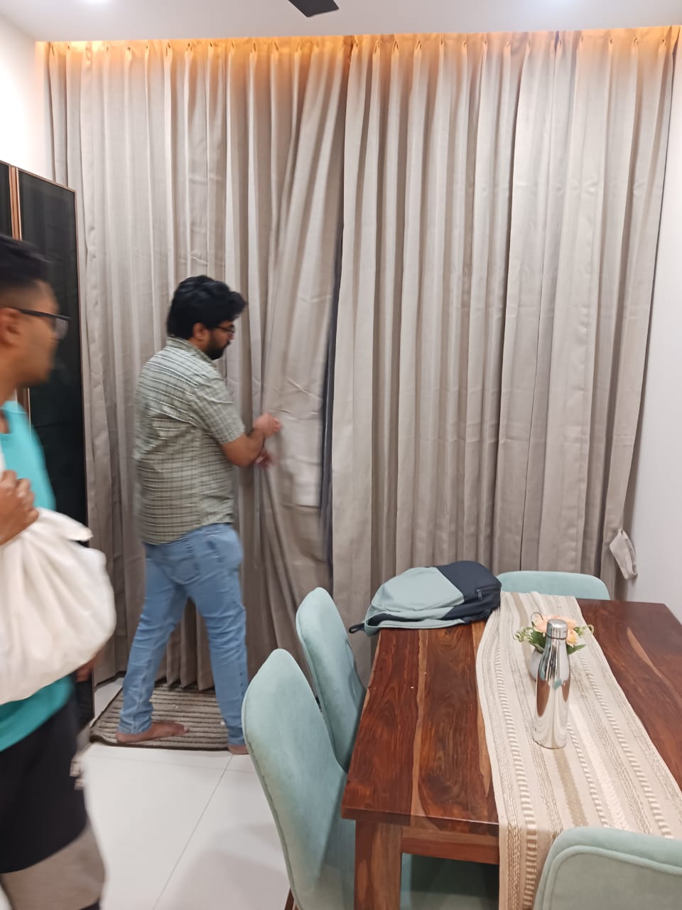 Sheer curtains filtering natural light in a bright Bangalore room — HappyLoom
