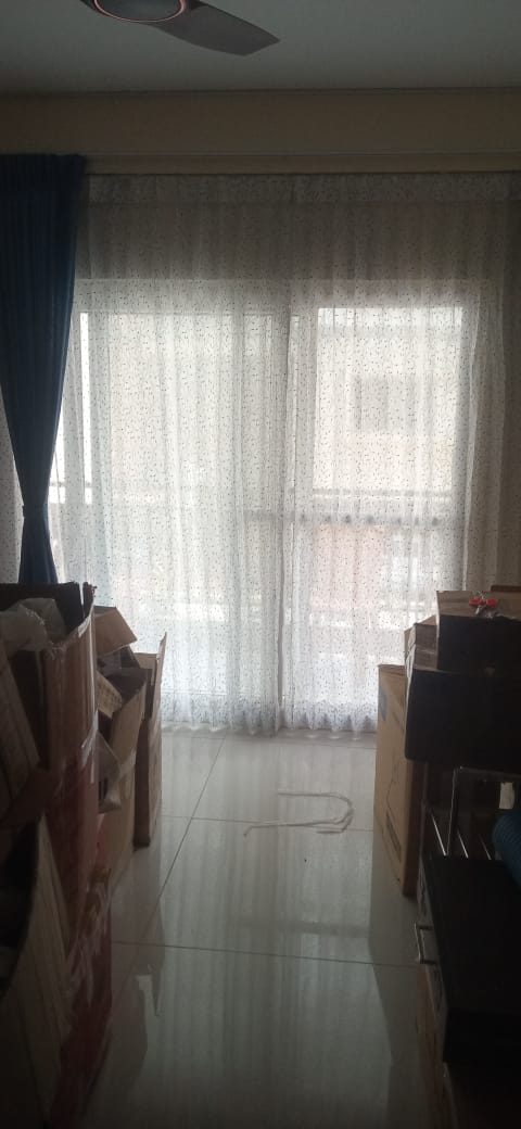Velvet curtains in a luxury Bangalore villa — HappyLoom work sample