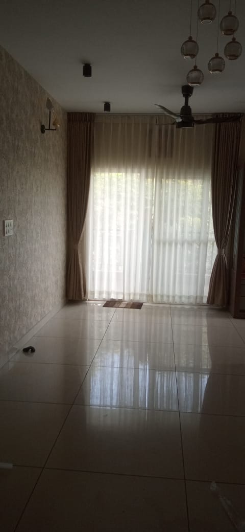 Pinch pleat curtains in a well-decorated Bangalore apartment — HappyLoom